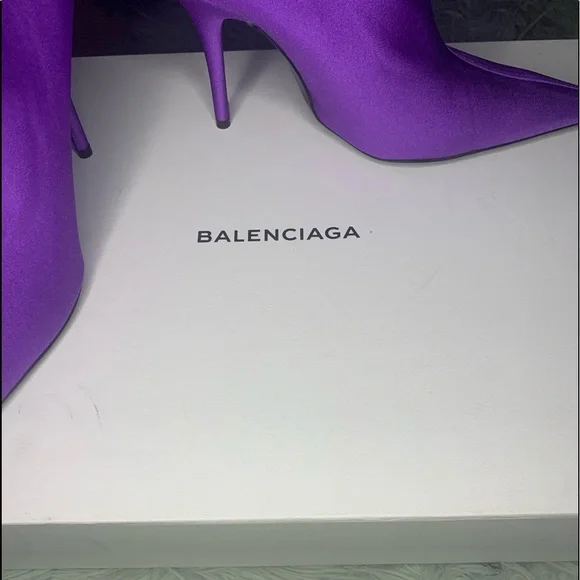 COPY - Purple Knife Booties Women Balenciaga - Picture 3 of 6